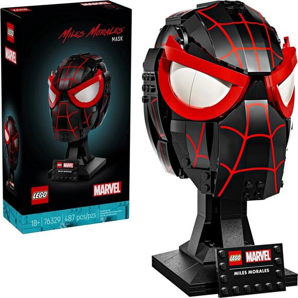 LEGO Marvel Miles Morales Mask 76329 Spider-Man Collectible Model 487pcs New - Picture 1 of 13